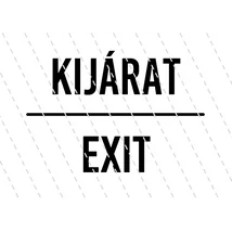 Kijárat/Exit 16 x 12 cm 